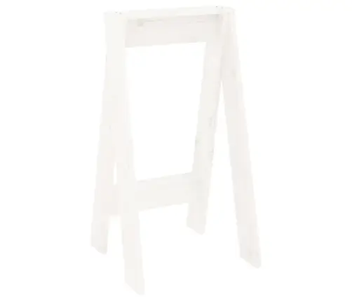 Taburetės, 2Vnt., Baltos, 40X40X75cm Pušies Medienos Masyvas