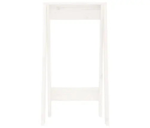 Taburetės, 2Vnt., Baltos, 40X40X75cm Pušies Medienos Masyvas