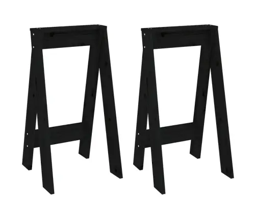 Pukid 2 Tk, Must, 40 X 40 X 75 cm Männipuit