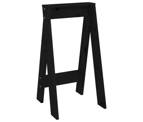 Pukid 2 Tk, Must, 40 X 40 X 75 cm Männipuit