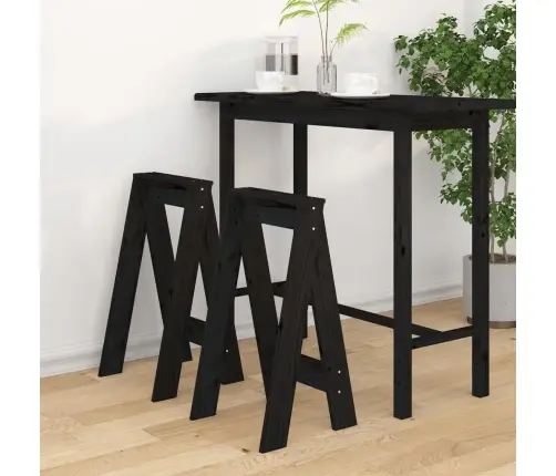 Pukid 2 Tk, Must, 40 X 40 X 75 cm Männipuit