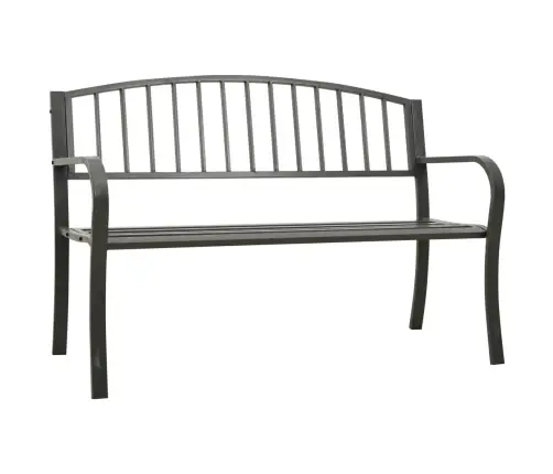 Dārza Sols, Pelēks, 120 Cm, Tērauds Vidaxl