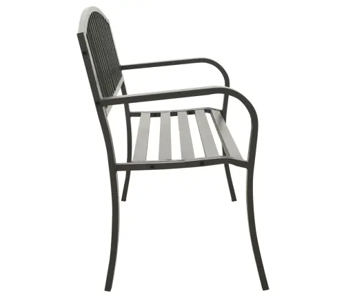 Dārza Sols, Pelēks, 120 Cm, Tērauds Vidaxl