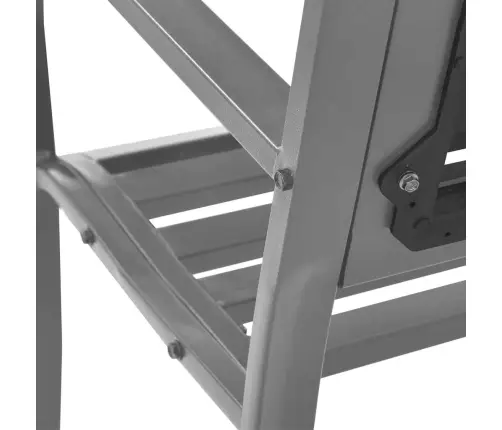 Sodo Suoliukas, Juodos Spalvos, 120cm Plienas