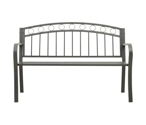 Dārza Sols, Pelēks, 120 Cm, Tērauds Vidaxl