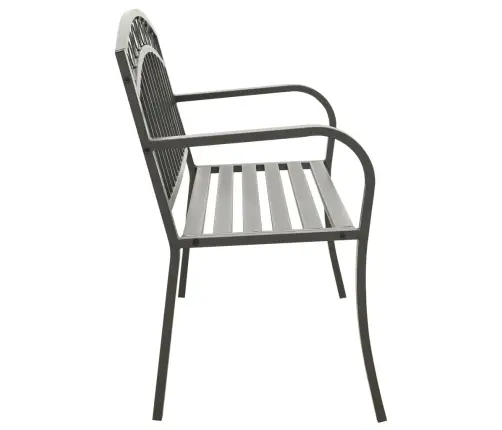 Dārza Sols, Pelēks, 120 Cm, Tērauds Vidaxl