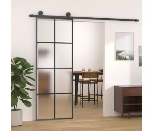 Stumdomos Durys Su Įrangos Rinkiniu, 76X205cm Esg Ir Aliuminis