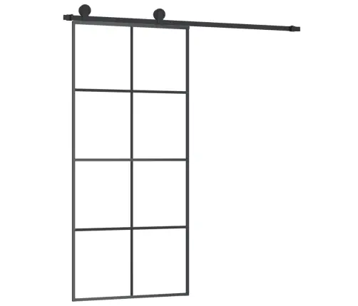 Bīdāmās Durvis Ar Stiprinājumiem, Stikls, Alumīnijs, 90X205 Cm Vidaxl