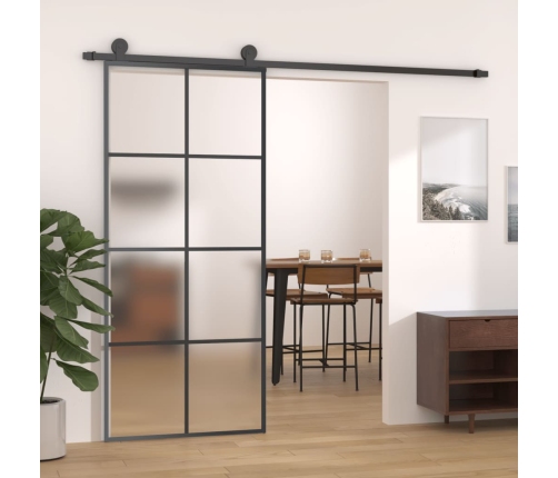 Bīdāmās Durvis Ar Stiprinājumiem, Stikls, Alumīnijs, 90X205 Cm Vidaxl