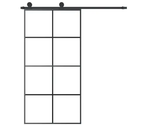 Bīdāmās Durvis, Stiprinājumi, Stikls, Alumīnijs, 102,5X205 Cm Vidaxl