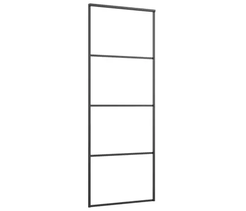 Bīdāmās Durvis Ar Stiprinājumiem, Stikls, Alumīnijs, 76X205 Cm Vidaxl