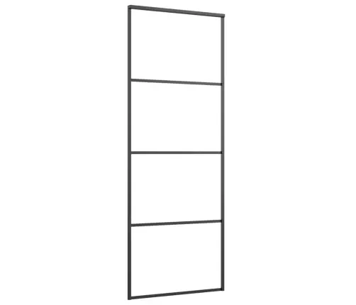 Bīdāmās Durvis Ar Stiprinājumiem, Stikls, Alumīnijs, 76X205 Cm Vidaxl