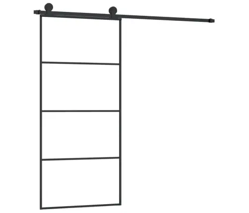 Liuguks Tarvikutega, 90 X 205 cm Esg-Klaas Ja Alumiinium