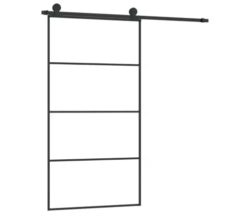 Liuguks Tarvikutega, 102,5 X 205 cm Esg-Klaas Ja Alumiinium