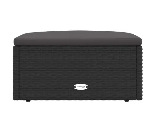 Sodo Pakoja Su Pagalvėle, Juodos Spalvos, Poliratanas