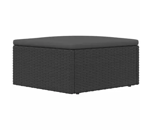 Sodo Pakoja Su Pagalvėle, Juodos Spalvos, Poliratanas