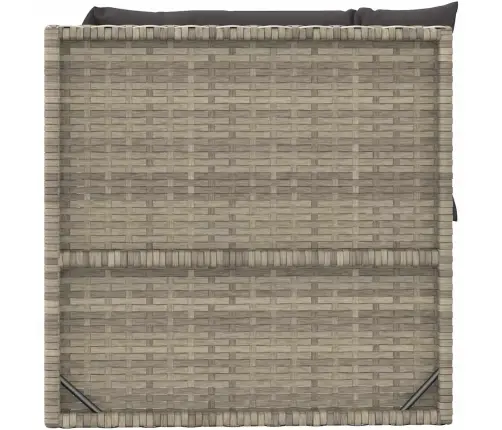 4-Daļīgs Dārza Atpūtas Mēbeļu Komplekts, Pelēka Pe Rotangpalma Vidaxl