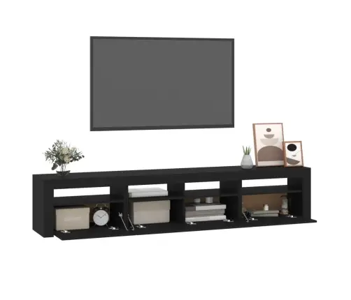 Telerialus Led-Tuledega, Must, 210X35X40 Cm