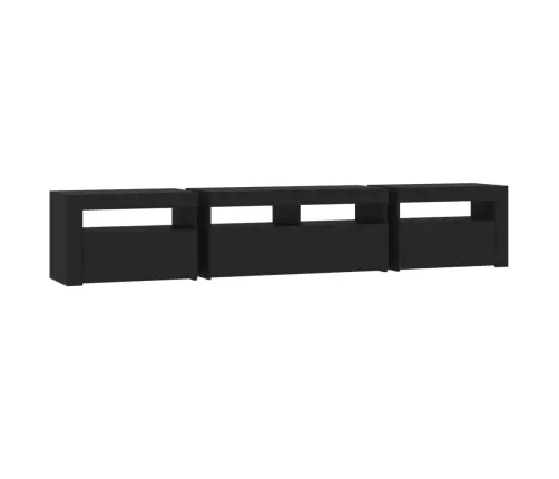 Telerialus Led-Tuledega, Must, 210X35X40 Cm