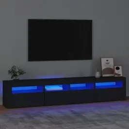 Telerialus Led-Tuledega, Must, 210X35X40 Cm