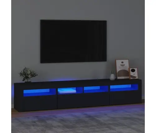 Telerialus Led-Tuledega, Must, 210X35X40 Cm