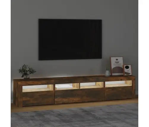 Tv Skapītis Ar Led Apgaismojumu, Ozolkoka Krāsa, 210X35X40 Cm Vidaxl Tv Skapītis Ar Led Apgaismojumu, Ozolkoka Krāsa, 210X35X40 Cm Vidaxl
