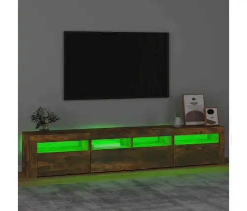 Tv Skapītis Ar Led Apgaismojumu, Ozolkoka Krāsa, 210X35X40 Cm Vidaxl Tv Skapītis Ar Led Apgaismojumu, Ozolkoka Krāsa, 210X35X40 Cm Vidaxl