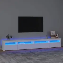 Tv Skapītis Ar Led Apgaismojumu, Balts, 270X35X40 Cm Vidaxl
