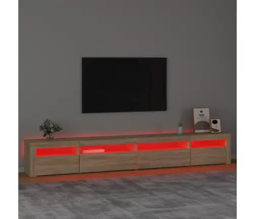 Televizoriaus Spintelė Su Led Apšvietimu, Ąžuolo, 270X35X40Cm Televizoriaus Spintelė Su Led Apšvietimu, Ąžuolo, 270X35X40Cm