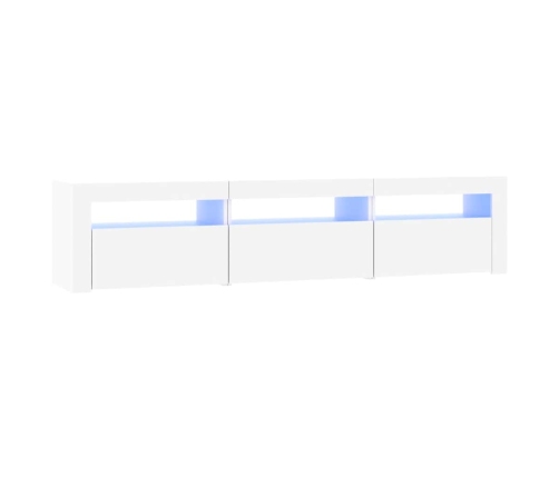 Tv Skapītis Ar Led Apgaismojumu, Balts, 180X35X40 Cm Vidaxl