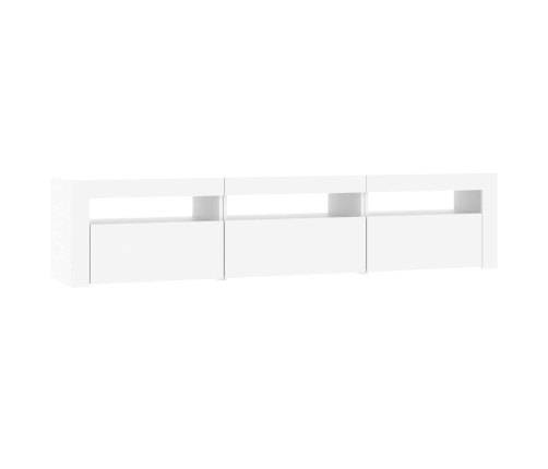 Tv Skapītis Ar Led Apgaismojumu, Balts, 180X35X40 Cm Vidaxl