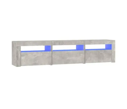 Tv Spintelė Su Led Apšvietimu, Betono Pilka, 180X35X40Cm