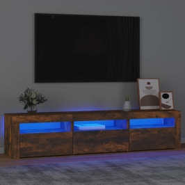 Tv Skapītis Ar Led Apgaismojumu, Ozolkoka Krāsa, 180X35X40 Cm Vidaxl
