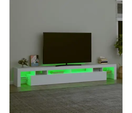 Tv Skapītis Ar Led Apgaismojumu, Balts, 260X36,5X40 Cm Vidaxl