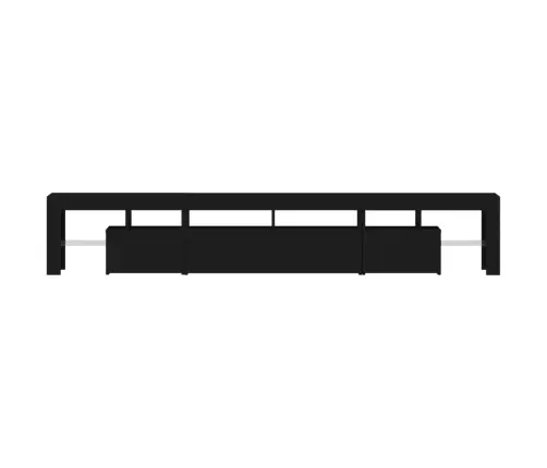 Tv Skapītis Ar Led Apgaismojumu, Melns, 230X36,5X40Cm Vidaxl