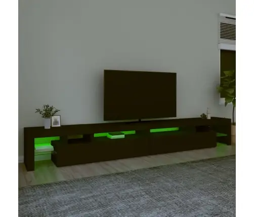 Tv Skapītis Ar Led Apgaismojumu, Melns, 290X36,5X40 Cm Vidaxl
