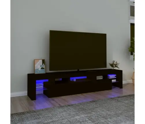 Tv Skapītis Ar Led Apgaismojumu, Melns, 200X36,5X40 Cm Vidaxl Tv Skapītis Ar Led Apgaismojumu, Melns, 200X36,5X40 Cm Vidaxl
