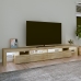 Tv Skapītis Ar Led Apgaismojumu, Ozolkoka Krāsa, 260X36,5X40 Cm Vidaxl