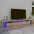 Tv Skapītis Ar Led Apgaismojumu, Ozolkoka Krāsa, 260X36,5X40 Cm Vidaxl