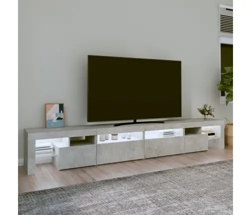 Tv Skapītis Ar Led Apgaismojumu, Betona Pelēks, 260X36,5X40 Cm Vidaxl Tv Skapītis Ar Led Apgaismojumu, Betona Pelēks, 260X36,5X40 Cm Vidaxl