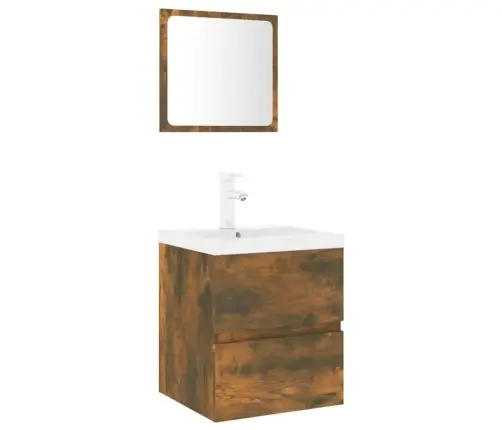 Vannitoa Mööblikomplekt, Suitsutatud Tamm, Tehispuit