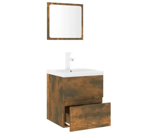 Vannitoa Mööblikomplekt, Suitsutatud Tamm, Tehispuit