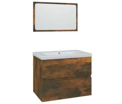 Vannitoa Mööblikomplekt, Suitsutatud Tamm, Tehispuit