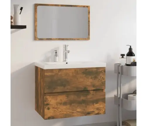 Vannasistabas Mēbeļu Komplekts, Ozola Krāsa, Inženierijas Koks Vidaxl Vannasistabas Mēbeļu Komplekts, Ozola Krāsa, Inženierijas Koks Vidaxl