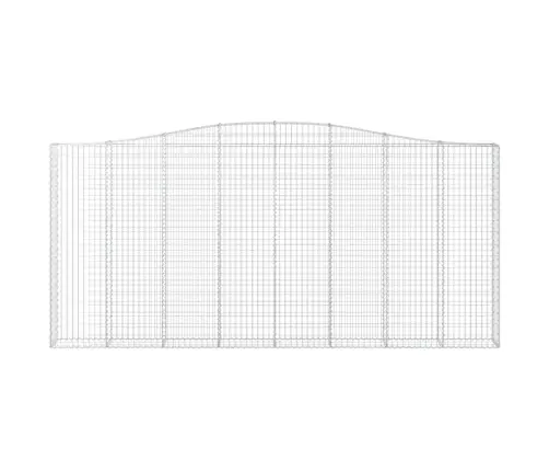 Išlenktas Gabiono Krepšys, 400X30X180/200cm Geležis