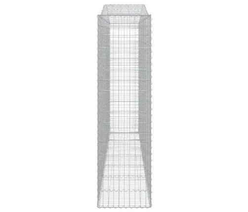 Arkveida Gabiona Grozs, 400X50X180/200 Cm, Cinkota Dzelzs Vidaxl