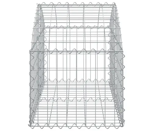 Arkveida Gabiona Grozs, 100X50X40/60 Cm, Cinkota Dzelzs Vidaxl