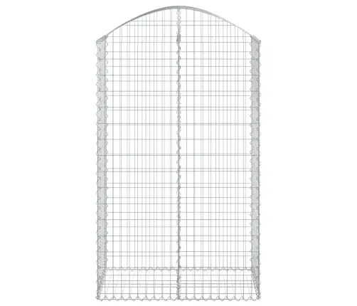 Arkveida Gabiona Grozs, 100X50X160/180 Cm, Cinkota Dzelzs Vidaxl
