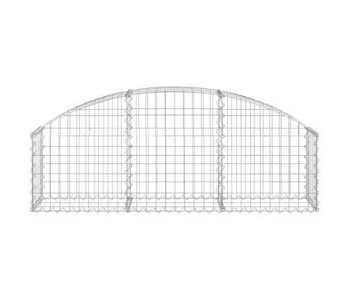 Arkveida Gabiona Grozs, 150X30X40/60 Cm, Cinkota Dzelzs Vidaxl