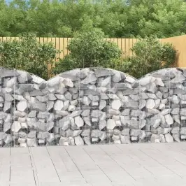 Išlenktas Gabiono Krepšys, 150X30X100/120cm Geležis